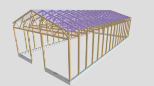 Проекция 3D-модели склада