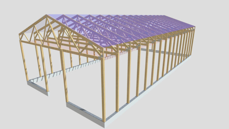 Проекция 3D-модели склада