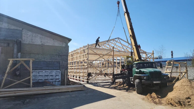 Монтаж деревянных конструкций