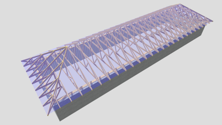 Швейный цех (Мытищи). Проекция 3D-модели