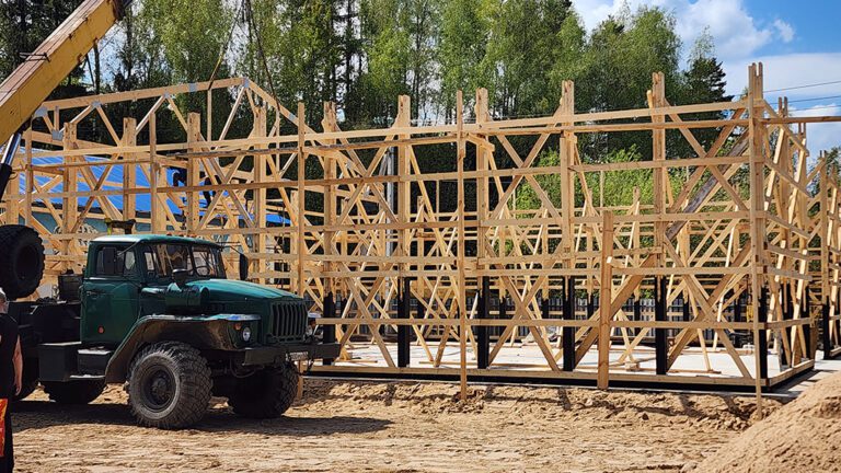 Быстрый монтеж здания автосервиса — завод «ТуРай»