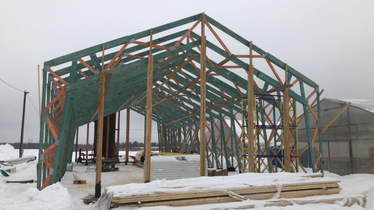 Улиточная ферма. Монтаж каркаса